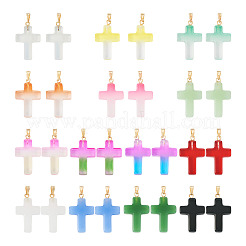 28Pcs 14 Styles Glass/Lampwork Pendants&nbsp;GLAA-TA0001-19