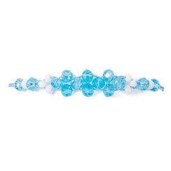 Electroplate Glass Beaded Braided Bead Bracelets&nbsp;BJEW-MZ00183-01