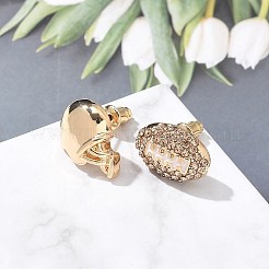 Brass Micro Pave Cubic Zirconia Stud Earrings&nbsp;LS-EJEW-Z080-03G-04