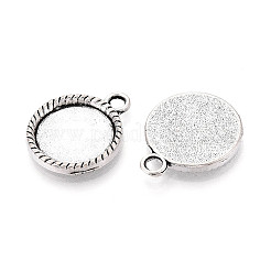 Tibetan Style Alloy Pendant Cabochon Settings&nbsp;PALLOY-N178-07AS