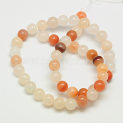 Natural Pink Aventurine Beads Strands&nbsp;X-G-G509-4mm-01