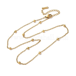 304 Stainless Steel Satellite Chains Necklaces for Women&nbsp;NJEW-M107-05A-G