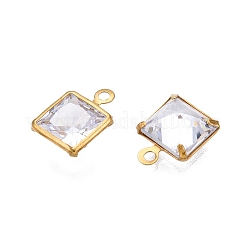 Brass+Cubic Zirconia Charms&nbsp;KK-T070-14C