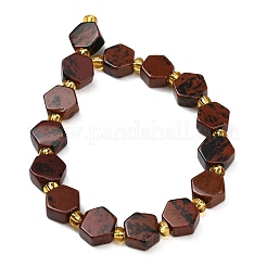Natural Mahogany Obsidian Beads Strands&nbsp;G-F833-B12-01