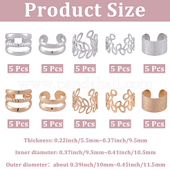 10Bags 2 Colors Iron Dreadlocks Braiding Findings&nbsp;FIND-CY0001-54