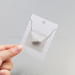 Plastic Necklace Chain Adhesive Pouch for Necklace Display Cards&nbsp;AJEW-P088-02