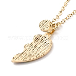 BFF/Best Friends Forever Alloy Pendant Necklaces&nbsp;NJEW-K124-02C-G