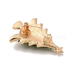 Christmas Alloy Rhinestone Lapel Pins for Backpack Clothes&nbsp;JEWB-C052-01A-KCG