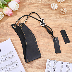 PU Leather & Alloy Adjustable Clarinet Shoulder Strap&nbsp;AJEW-WH20098-063