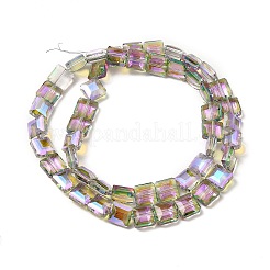 Transparent Electroplate Glass Beads Strands&nbsp;EGLA-E030-01K-01