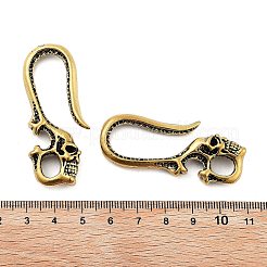 Retro Brass S Shaped Skull Hook Clasp for Car Keychain&nbsp;DJEW-Z008-02AB