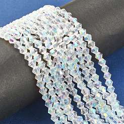 Handmade Glass Faceted Bicone Beads&nbsp;GB6mmC28-AB
