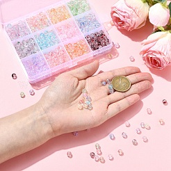 720Pcs 12 Colors Baking Paint Transparent Glass Beads&nbsp;DGLA-YW0001-62