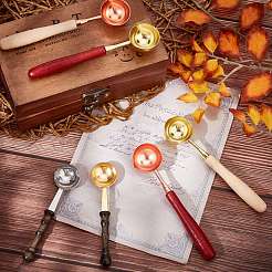 Brass Wax Sticks Melting Spoon&nbsp;AJEW-I043-02G