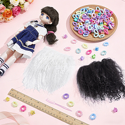 2Pcs 2 Colors Wool Doll Hair&nbsp;DIY-NB0016-16