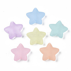 Transparent Frosted Acrylic  Beads&nbsp;FACR-N002-01A