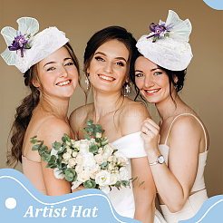 Wool French Beret for Women&nbsp;AJEW-WH0470-81D