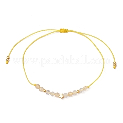 Natural Round Mixed Gemstone Beads Braided Bead Bracelets for Women&nbsp;BJEW-JB11655