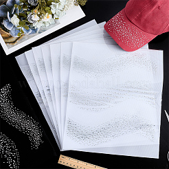 14Pcs Glass Rhinestone HTV Transfer Vinyl Sheets&nbsp;DIY-FG0010-29D