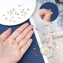 20Pcs Brass Post Earring Findings&nbsp;KK-PH0001-78