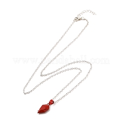 Rack Plating Alloy Heart Pendant Necklaces Sets&nbsp;NJEW-B081-08B