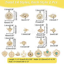 28pcs 14 style Zinc Alloy Pendants&nbsp;PALLOY-AR0001-32