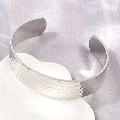 15.5MM Brass Textured Open Cuff Bangles for Women&nbsp;KK-CBA68DA-11P