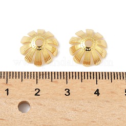 Brass Bead Caps&nbsp;KK-V015-11G-01