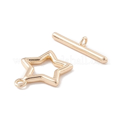 Brass Toggle Clasps&nbsp;KK-H429-02LG