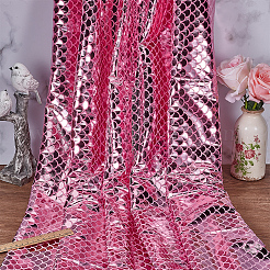 Polyester Fish Scale Fabric&nbsp;DIY-WH20063-038B