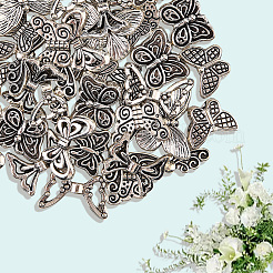 50Pcs 10 Styles Tibetan Style Alloy Beads&nbsp;TIBE-SC0002-45