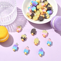 30Pcs 6 Colors Handmade Polymer Clay Pendants&nbsp;PY-YW9D8D-01