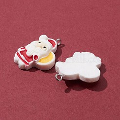 10Pcs 5 Styles Opaque Resin Pendants&nbsp;RESI-FS0001-29