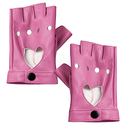 1 Pair Imitation Leather Fingerless Gloves&nbsp;AJEW-CL0004-95A