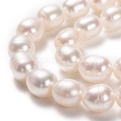 Natural Cultured Freshwater Pearl Beads Strands&nbsp;PEAR-L033-75-01