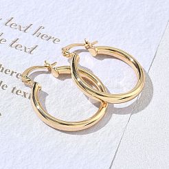 Brass Hoop Earrings for Women&nbsp;KK-CBA4112-03G