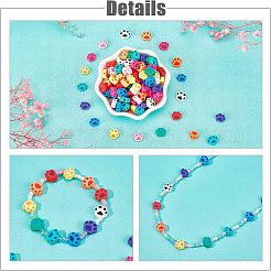 5 Strands Handmade Polymer Clay Beads Strands&nbsp;CLAY-NB0001-44