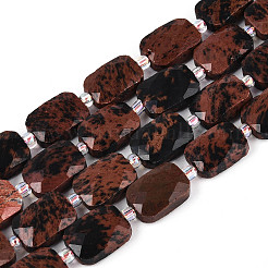 Natural Mahogany Obsidian Beads Strands&nbsp;G-T139-74