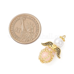 Luminous Handmade Glass Seed Beaded Angel Pendants&nbsp;PALLOY-MZ00963-02