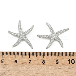 Brass Micro Pave Clear Cubic Zirconia Pendants&nbsp;KK-G535-02A-P