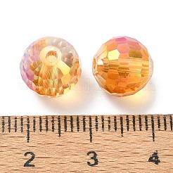 Full Rainbow Plated Glass Beads&nbsp;X-EGLA-P059-02B-FR02