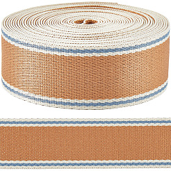  6.25 Yards Polycotton Striped Twill Ribbons&nbsp;SRIB-CY0001-09C