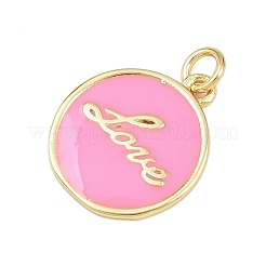 Brass Enamel Pendants&nbsp;KK-L251-02G-F05