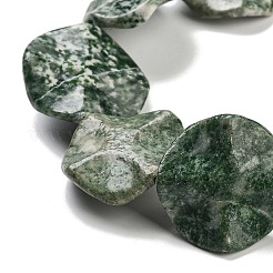 Natural Green Spot Jasper Beads Strands&nbsp;G-Z061-B08-02