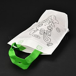 Rectangle Non-Woven DIY Environmental Scribble Bags&nbsp;DIY-B030-01