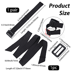 3Pcs 2 Styles Polyester Belts&nbsp;AJEW-GF0011-30A