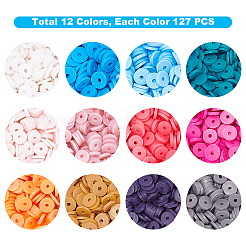 DIY Heishi Bead Stretch Bracelets Making Kits&nbsp;DIY-PH0004-19B