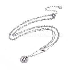 Non-Tarnish Tiered Necklaces&nbsp;NJEW-JN02349
