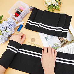 Polyester Elastic Ribbing Fabric for Cuffs&nbsp;DIY-WH0028-96A
