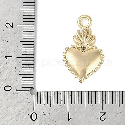 Brass Micro Pave Cubic Zirconia Pendants&nbsp;KK-I719-42G